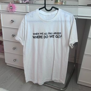 billie eilish when we all fall asleep where do we go t-shirt